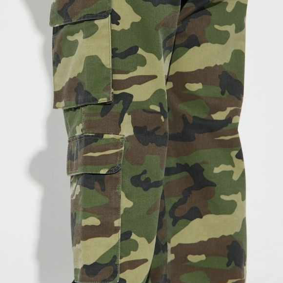 Womans Camouflage Cargo Pants Size M - Picture 7 of 7